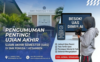PENGUMUMAN PENTING SMK PEMUDA 1 KESAMBEN
